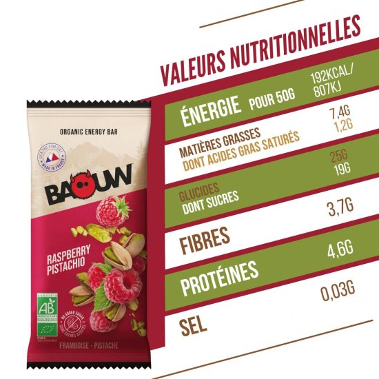 BAOUW - BARRETTA ENERGETICA EXTRA BIO 50G