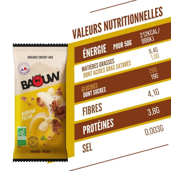 BAOUW - BARRETTA ENERGETICA EXTRA BIO 50G