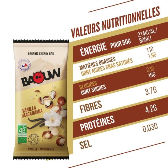 BAOUW - BARRETTA ENERGETICA EXTRA BIO 50G