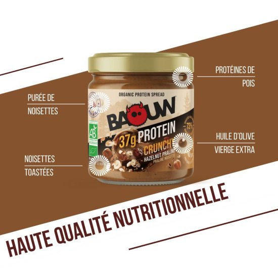BAOUW - PÂTE À TARTINER PROTÉINÉE BIO 200G
