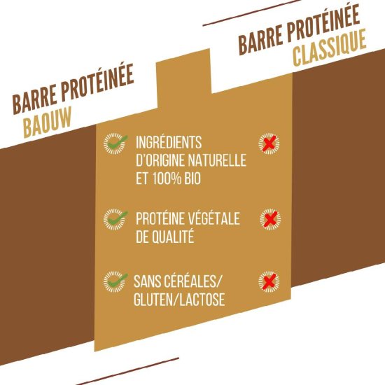 BAOUW - BARRETTA ENERGETICA BIO 50G PROTEICA