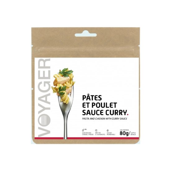 VOYAGER - PASTO LIOFILIZZATO - PASTA E POLLO AL CURRY