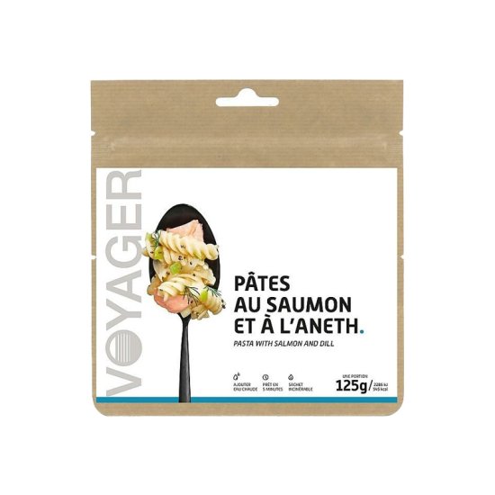 VOYAGER - REPAS LYOPHILISÉ - PÂTES AU SAUMON ET A L'ANETH