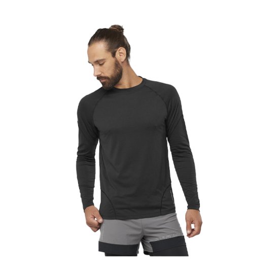 SALOMON - T-shirt a maniche lunghe Cross Run uomo