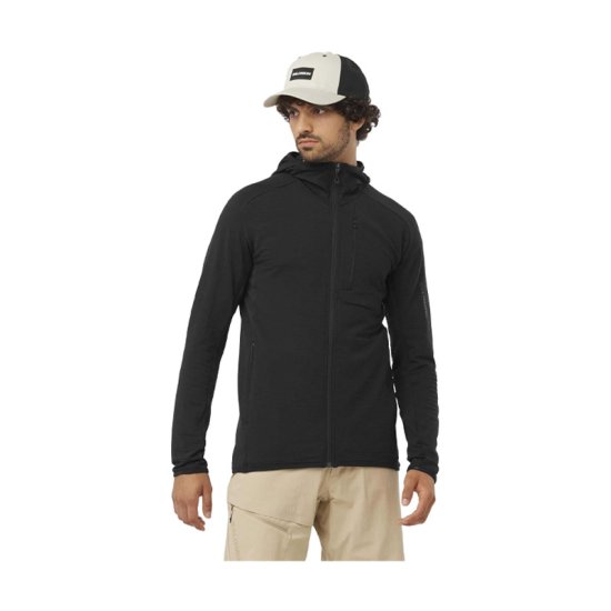 SALOMON - FELPA CON CAPPUCCIO ESSENTIAL LIGHTWARM UOMO