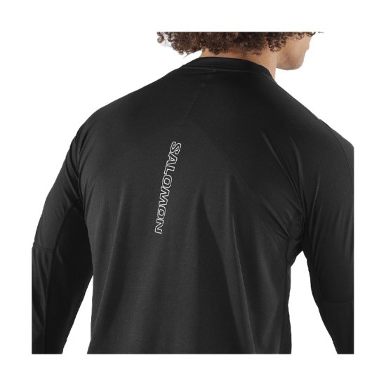 SALOMON - T-SHIRT MANICHE LUNGHE SENSE AERO UOMO NERO