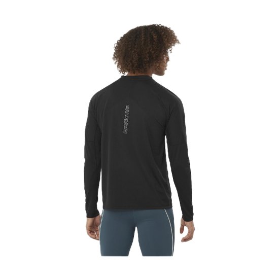 SALOMON - T-SHIRT MANICHE LUNGHE SENSE AERO UOMO NERO