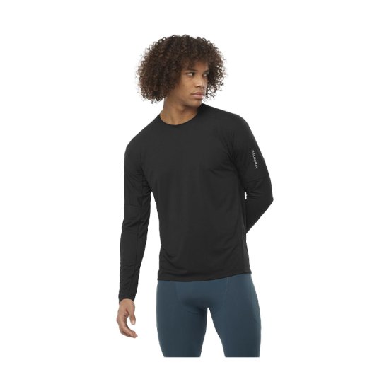 SALOMON - T-SHIRT MANICHE LUNGHE SENSE AERO UOMO NERO