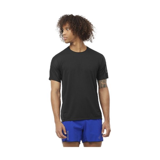 SALOMON - T-SHIRT SENSE AERO MANICHE CORTE UOMO NERO