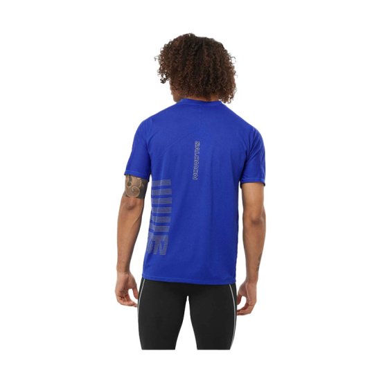 SALOMON - T-SHIRT SENSE AERO GFX UOMO BLU SCURO