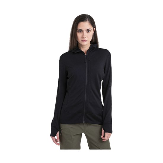 ICEBREAKER - GIACCA MERINO 260 QUANTUM IV CON CAPPUCCIO DONNA