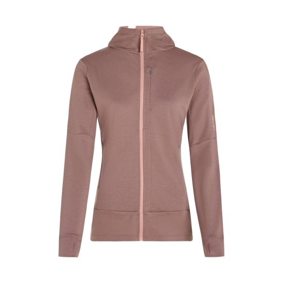 ICEBREAKER - GIACCA MERINO 260 QUANTUM IV CON CAPPUCCIO DONNA