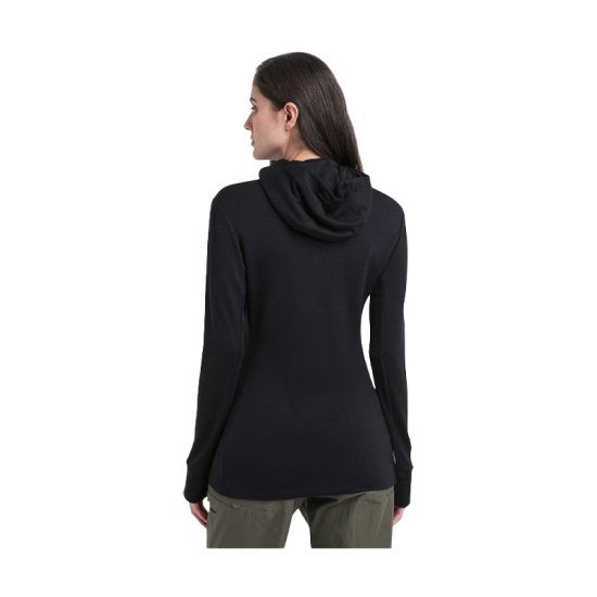 ICEBREAKER - GIACCA MERINO 260 QUANTUM IV CON CAPPUCCIO DONNA