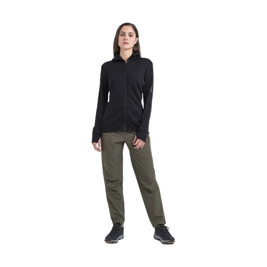 ICEBREAKER - GIACCA MERINO 260 QUANTUM IV CON CAPPUCCIO DONNA