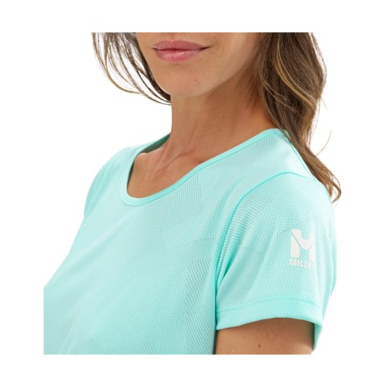 MILLET - T-SHIRT A MANICHE CORTE HIKING JACQUARD DONNA