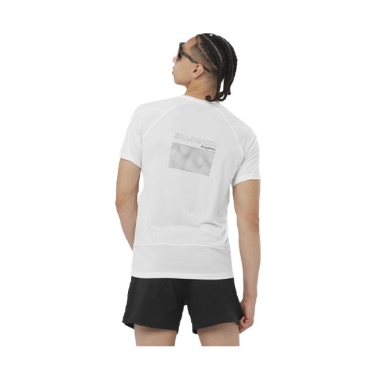SALOMON - T-SHIRT A MANICHE CORTE CROSS RUN GRAPHIC UOMO