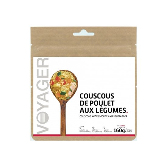 VOYAGER - PASTO LIOFILIZZATO - COUSCOUS DI POLLO E VERDURE 160G