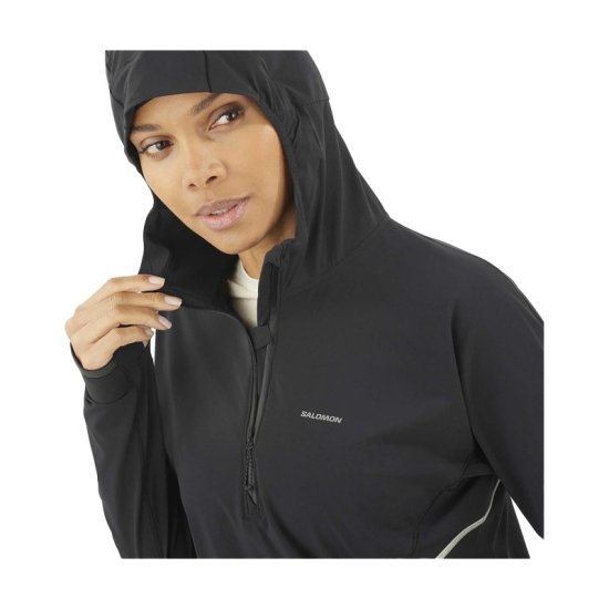 SALOMON - GIACCA SENSE AERO HYBRID CAPPUCCIO MEZZA-ZIP DONNA