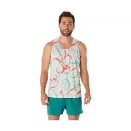 ASICS CANOTTA ROAD ALL OVER PRINT UOMO XL 200 / BIRCH