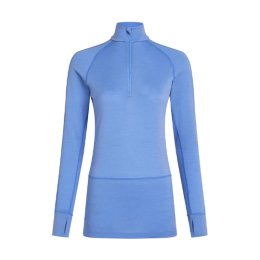 ICEBREAKER MAGLIA INTIMA MERINO ZONEKNIT 200 MEZZA ZIP DONNA M BAJA/BRILLIANT/CB