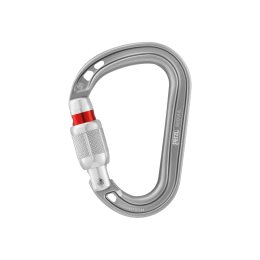 PETZL MOSCHETTONE A VITE ROCHA ORA SCREW-LOCK LIGHT GRAY