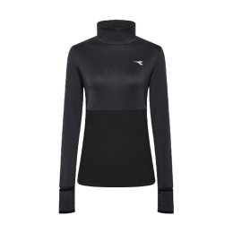 DIADORA PULLOVER COLLO ALTO WB PROTEZIONE INVERNALE DONNA XS BLACK