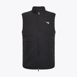 DIADORA GILET SMANICATO TECH PADDED RUN CREW UOMO S BLACK