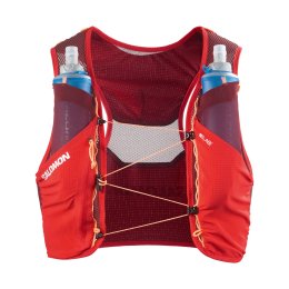 SALOMON ZAINO D'IDRATAZIONE S/LAB PULSAR 3 CON FLASCHETTE ROSSO XS Fiery Red/ANDORRA/OR