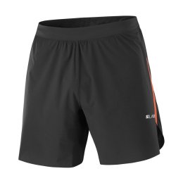 SALOMON SHORT S/LAB SPEED 7" UOMO XL DEEP BLACK/Fiery Red