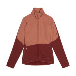 ICEBREAKER PILE MERINO 400 REALFLEECE DESCENDER DONNA S CEDAR WOOD/PORT/CB