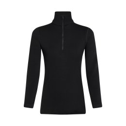 ICEBREAKER STRATO BASE MERINO 260 TECH LONG SLEEVE DONNA XS BLACK