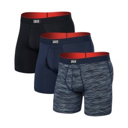 SAXX Boxer Multi-Sport Mesh 3Pk Uomo XL WAVELENGTH/NAVY/BLACK
