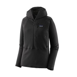 PATAGONIA PILE CON CAPPUCCIO R1 DONNA M BLK