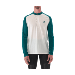 COMPRESSPORT T-SHIRT A MANICHE LUNGHE TRAIL HZ UOMO L SUGAR/STORM