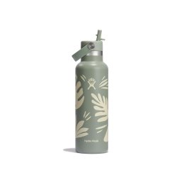 HYDRO-FLASK BORRACCIA HYDRO FLASK 24 OZ STANDARD MOUTH CON CANNUCCIA BOTANICAL 21 OZ AGAVE