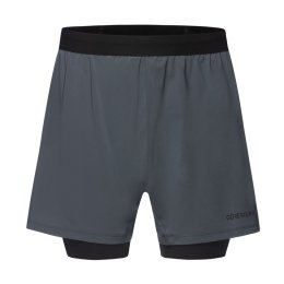 GORE PANTALONCINO CONCURVE 5 2 IN 1 UOMO XL BZ99 - lab graphite / black