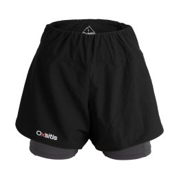 OXSITIS Pantaloncino X-Race 2 in 1 donna S BLACK/ORANGE