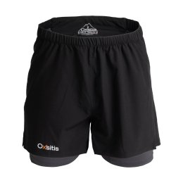 OXSITIS Pantaloncino X-Race 2 in 1 uomo S BLACK/ORANGE