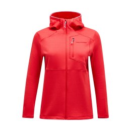 PEAK PERFORMANCE Pile Trail Polartec Zip Hoody donna L Brillant Red