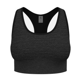 ODLO REGGISENO SPORTIVO SEAMLESS SOSTEGNO MODERATO XS 15015 - black melange