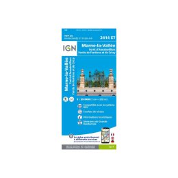 IGN CARTA MARNE LA VALLEE FORESTA DI ARMAINVILLIERS