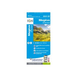 IGN Carta IGN MEGEVE COLLE DEGLI ARAVIS