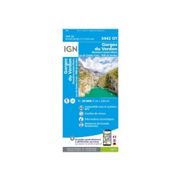 IGN GOLE DEL VERDON MOUSTIERS-SAINTE-MARIE LAGO DI SAINTE-CROIX PARCO NATURALE REGIONALE DEL VERDON