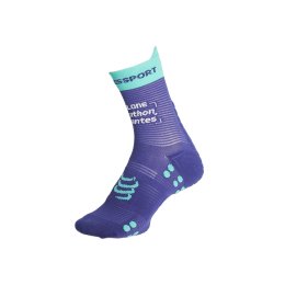 COMPRESSPORT Calze alte Pro Racing v4.0 Run Marathon Nantes T1 BLUE