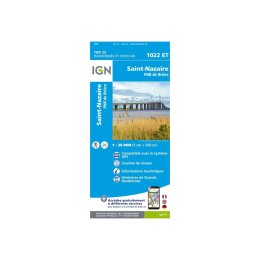 IGN CARTA SAINT-NAZAIRE E IL PARCO NATURALE REGIONALE DI BRIÈRE