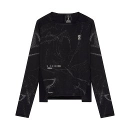 ON T-SHIRT PERFORMANCE LONG-T LUMOS DONNA L BLACK