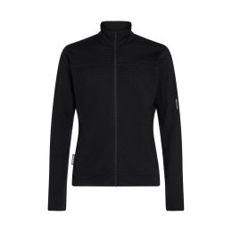 ICEBREAKER PILE 300 DESCENDENTE CON ZIP DA UOMO S BLACK