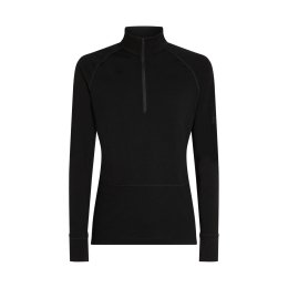 ICEBREAKER SOTTOSTRATO MERINO 200 ZONEKNIT MEZZA ZIP UOMO S BLACK