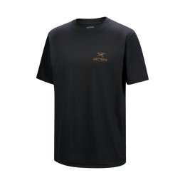 ARCTERYX T-SHIRT KRAGG SL COTONE LOGO BIRD WORD UOMO S 24K Black