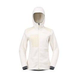 NORRONA PILE TROLLVEGGEN WARM3 CON CAPPUCCIO DONNA L 9911_Whisper White
